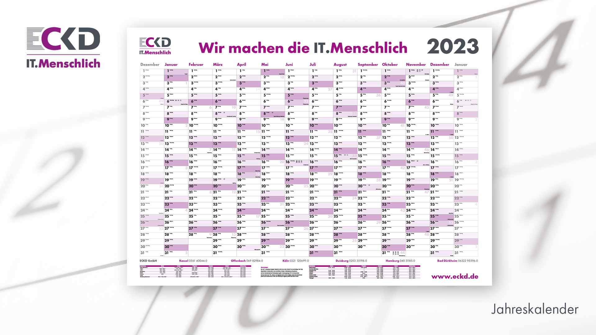 ECKD 2024 | Jahreskalender